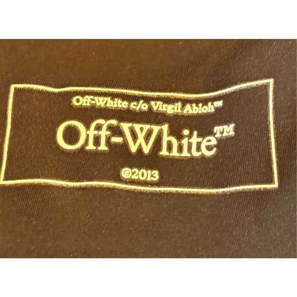 Off-White all-over logo-print flared trousers NWT Size Medium - Picture 11 of 12